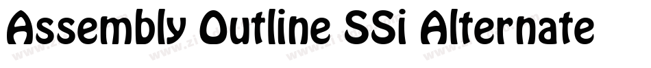 Assembly Outline SSi Alternate字体转换